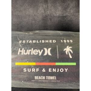 Hurley Surf And Enjoy Beach Towel 36” X 70” New NWT